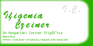 ifigenia czeiner business card